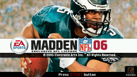 Madden NFL 06 — Title screen