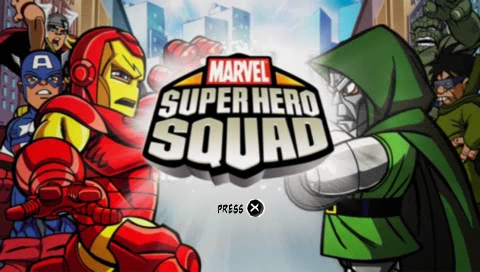Marvel Super Hero Squad — Title screen
