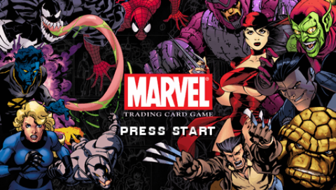 Marvel Trading Card Game — Title screen