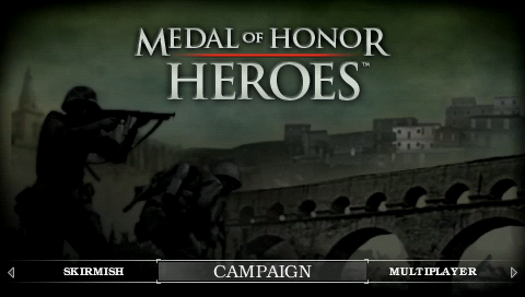 Medal of Honor : Heroes — Title screen