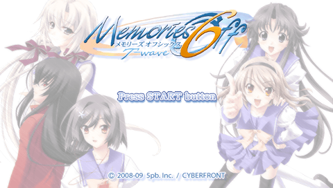 Memories Off 6 : T-Wave — Title screen