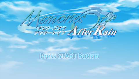 Memories Off : After Rain — Title screen