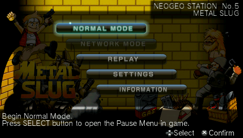Metal Slug — Title screen