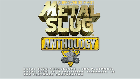 Metal Slug Anthology — Title screen