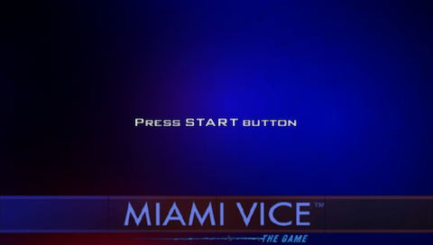 Miami Vice : The Game — Title screen
