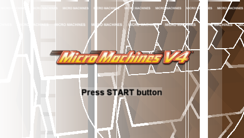 Micro Machines V4 — Title screen