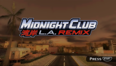 Midnight Club : L.A. Remix — Title screen