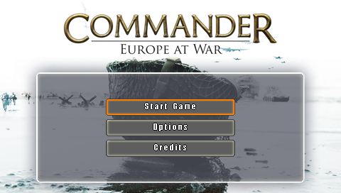 Military History : Commander, Europe at War — Title screen