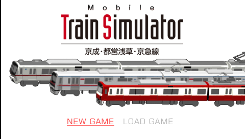 Mobile Train Simulator : Keisei, Toei Asakusa, Keikyuusen — Title screen