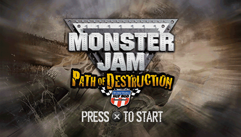 Monster Jam : Path of Destruction — Title screen