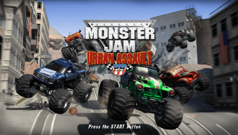 Monster Jam : Urban Assault — Title screen