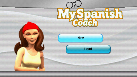 My Spanish Coach — Title screen