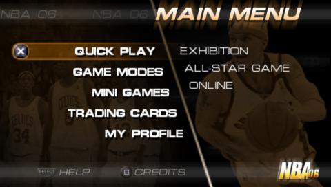 NBA 06 — Title screen