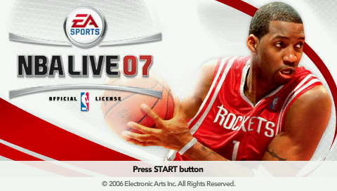 NBA Live 07 — Title screen