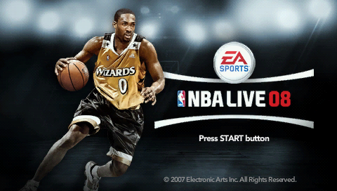 NBA Live 08 — Title screen