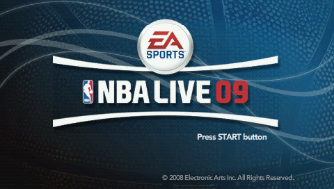 NBA Live 09 — Title screen