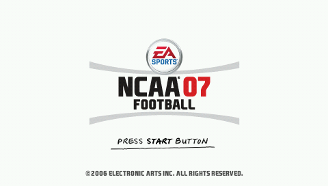 NCAA Football 07 — Title screen