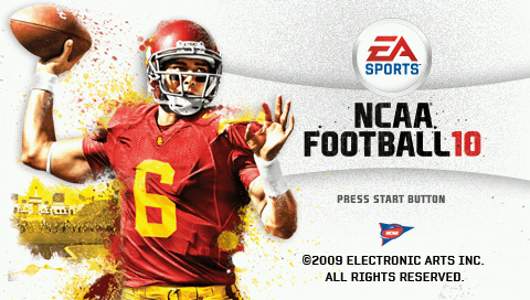 NCAA Football 10 — Title screen