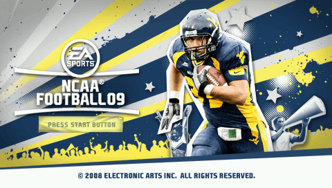NCAA Football 2009 — Title screen