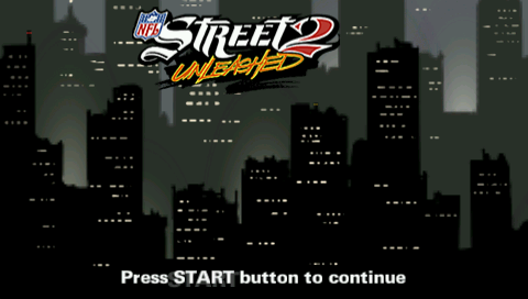 NFL Street 2 Unleashed — Title screen