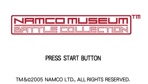Namco Museum : Battle Collection — Title screen
