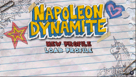 Napoleon Dynamite : The Game — Title screen