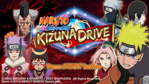 Naruto Shippuden : Kizuna Drive — Title screen