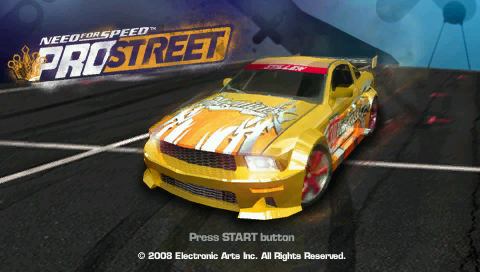 Need for Speed : ProStreet — Title screen