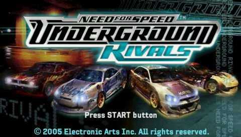 Need for Speed : Underground Rivals — Title screen