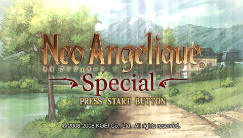 Neo Angelique Special — Title screen