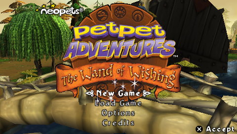 Neopets : Petpet Adventures, The Wand of Wishing — Title screen
