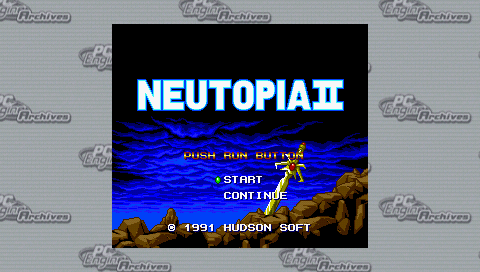Neutopia I I — Title screen