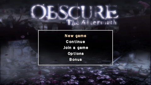 Obscure : The Aftermath — Title screen