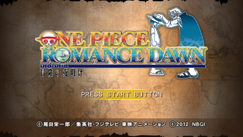 One Piece : Romance Dawn — Title screen