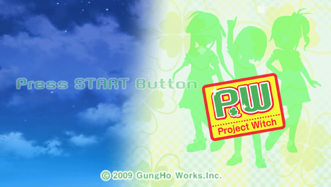 PW : Project Witch — Title screen