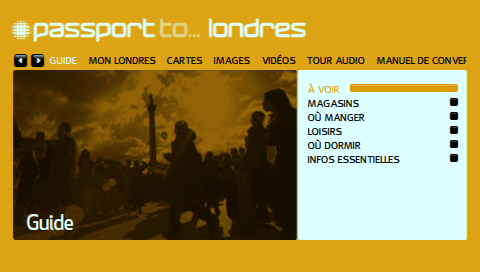 Passport to London — Title screen