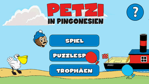 Petzi In Pingonesien — Title screen