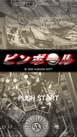 Pinball — Title screen