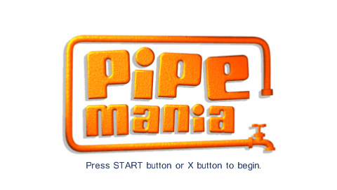 Pipe Mania — Title screen