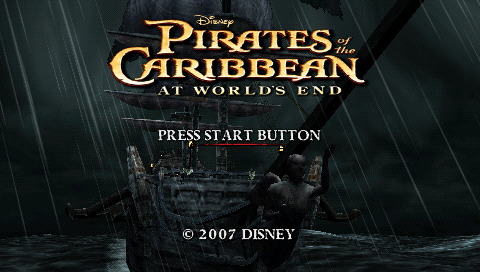 Pirates of the Caribbean : At World's End — Title screen