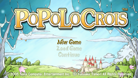 PoPoLoCrois — Title screen