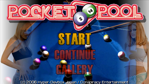 Pocket Pool — Title screen