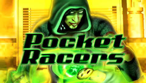 Pocket Racers — Title screen