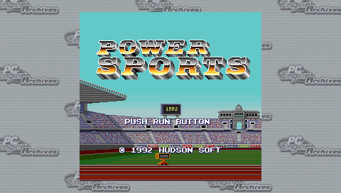 Power Sports — Title screen