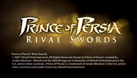 Prince of Persia : Rival Swords — Title screen