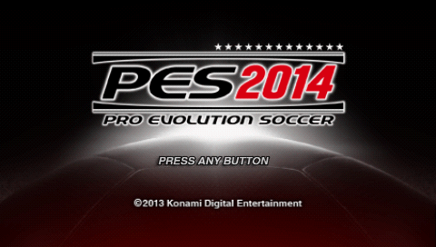 Pro Evolution Soccer 2014 — Title screen