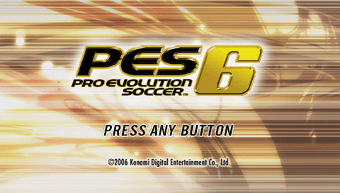 Pro Evolution Soccer 6 — Title screen