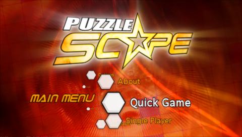 Puzzle Scape — Title screen