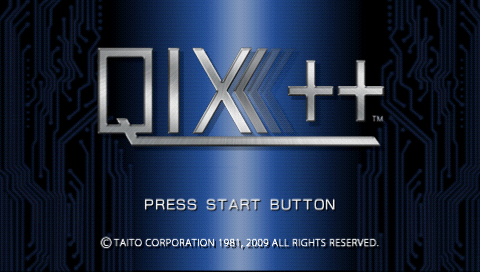 Qix ++ — Title screen
