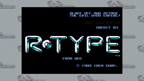 R-type — Title screen